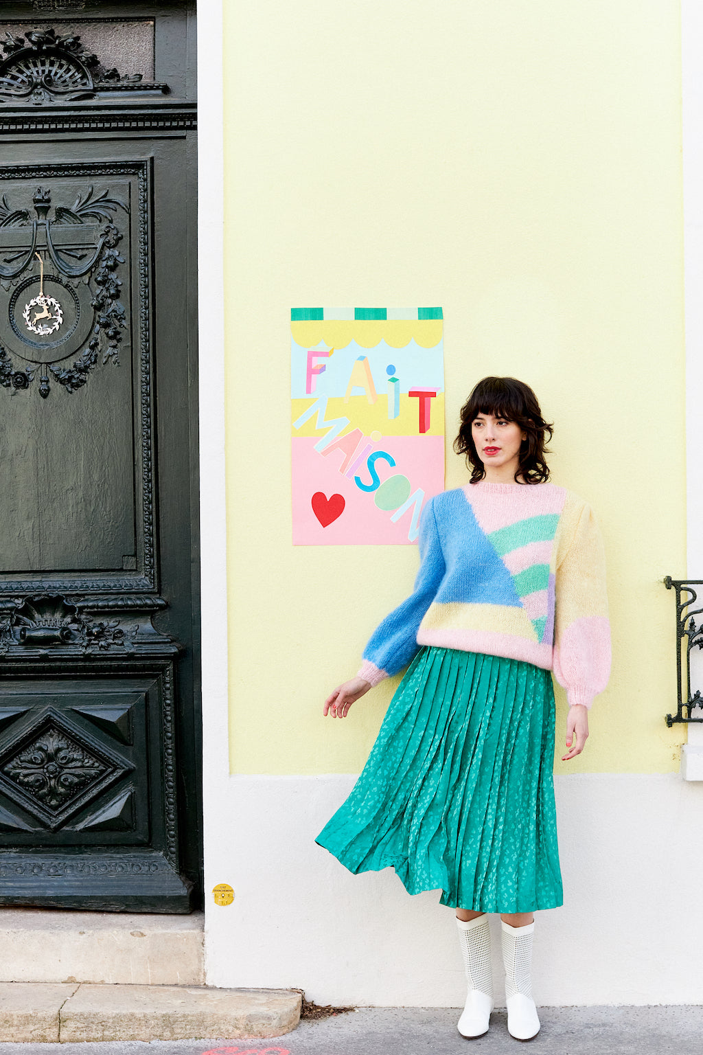 Priscilla Sweater - retro chantilly